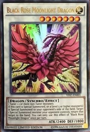 Image of Black Rose Moonlight Dragon (YF07-EN001) - Yu-Gi-Oh! 5D's Manga Promotional Cards Limited