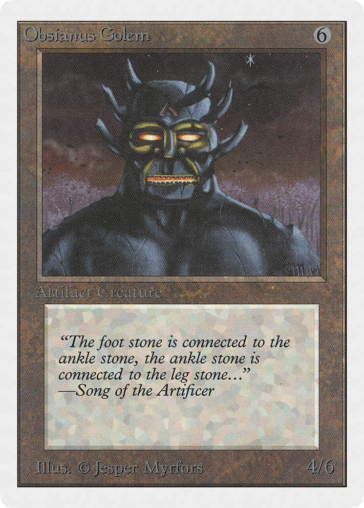 Image of Obsianus Golem (2ED-) - Unlimited Edition