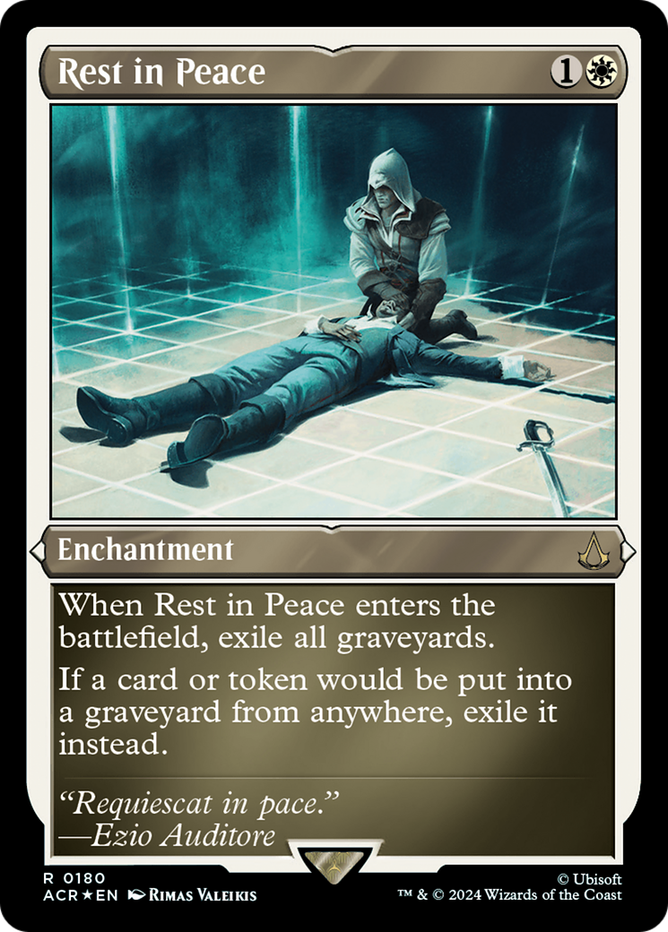 Image of Rest in Peace (ACR-180) - Assassin's Creed Etched Foil