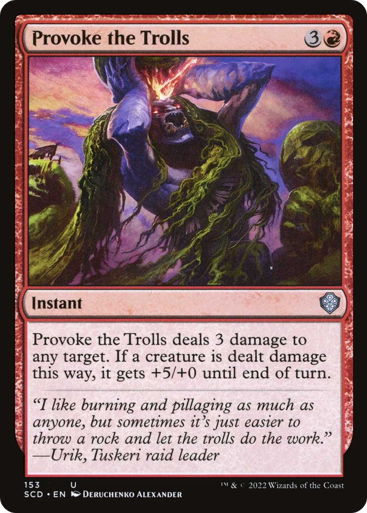 Image of Provoke the Trolls (SCD-153) - Starter Commander Decks