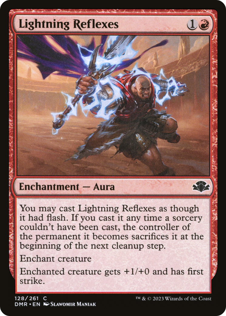 Image of Lightning Reflexes (DMR-128) - Dominaria Remastered Foil