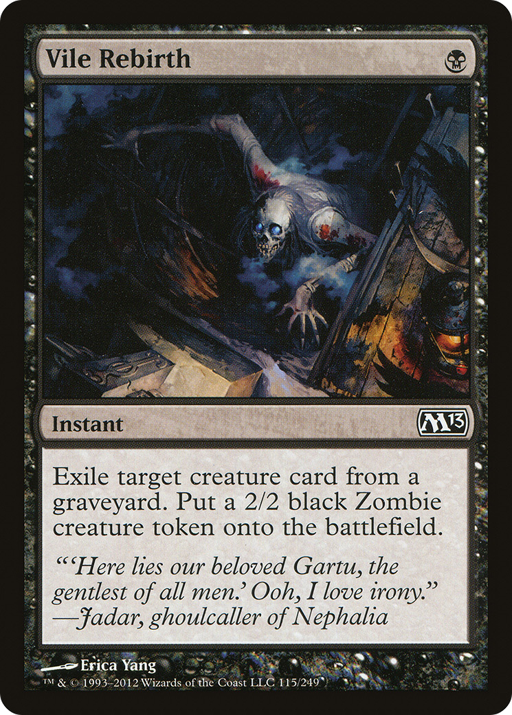 Image of Vile Rebirth (M13-115) - Magic 2013 Foil