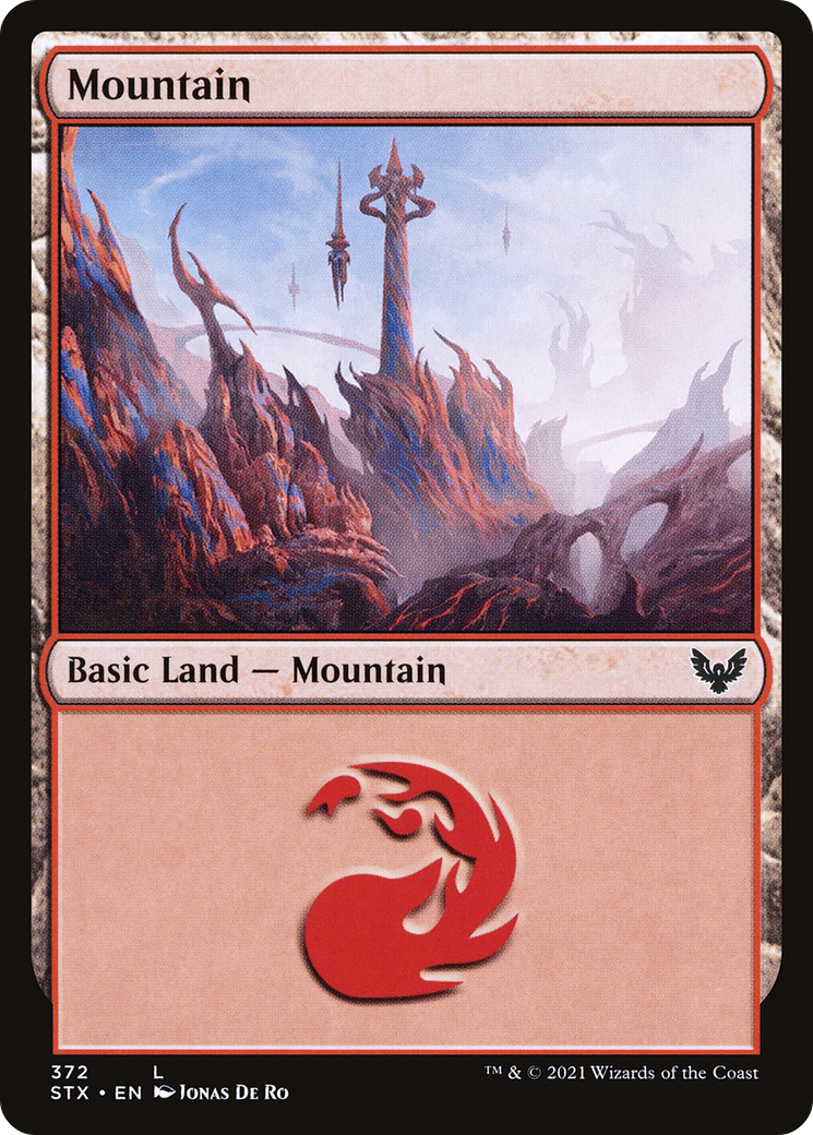 Image of Mountain (STX-372) - Strixhaven: School of Mages Foil