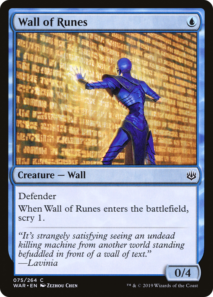 Image of Wall of Runes (WAR-075) - War of the Spark