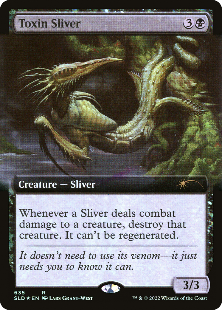 Image of Toxin Sliver (Extended Art) (SLD-635) - Secret Lair Drop: (Extended Art) Foil