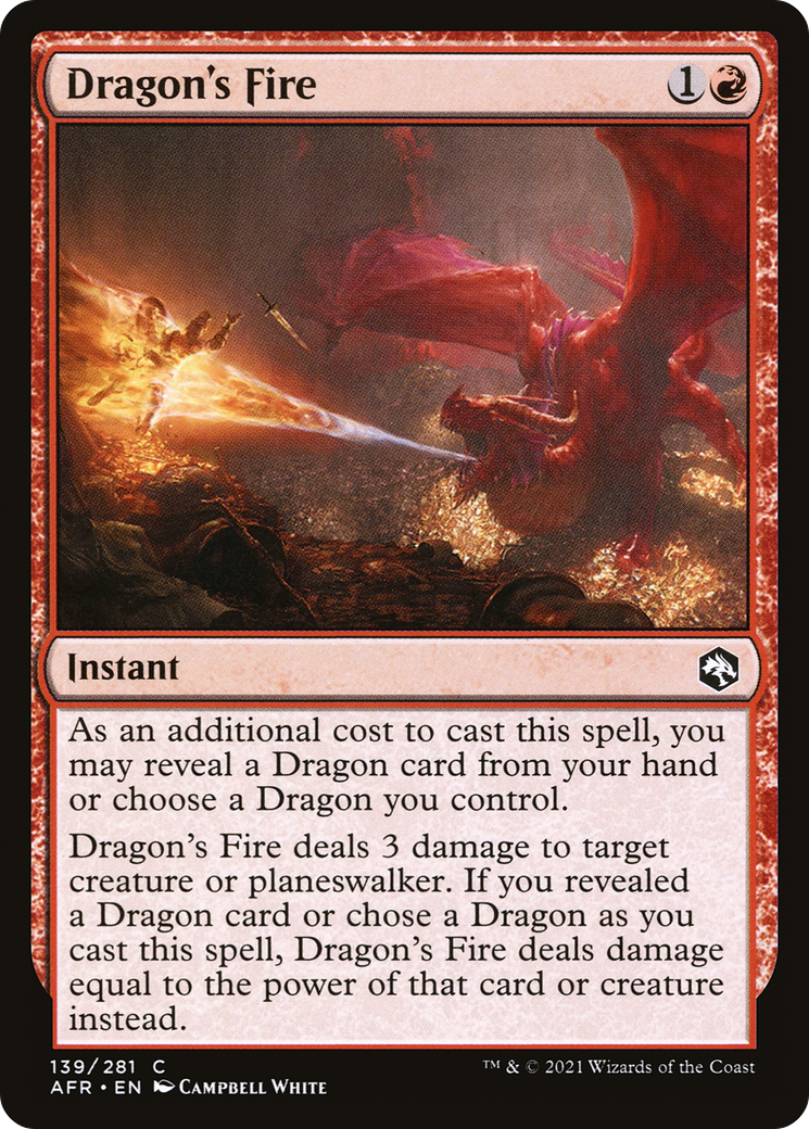 Image of Dragon's Fire (AFR-139) - Adventures in the Forgotten Realms
