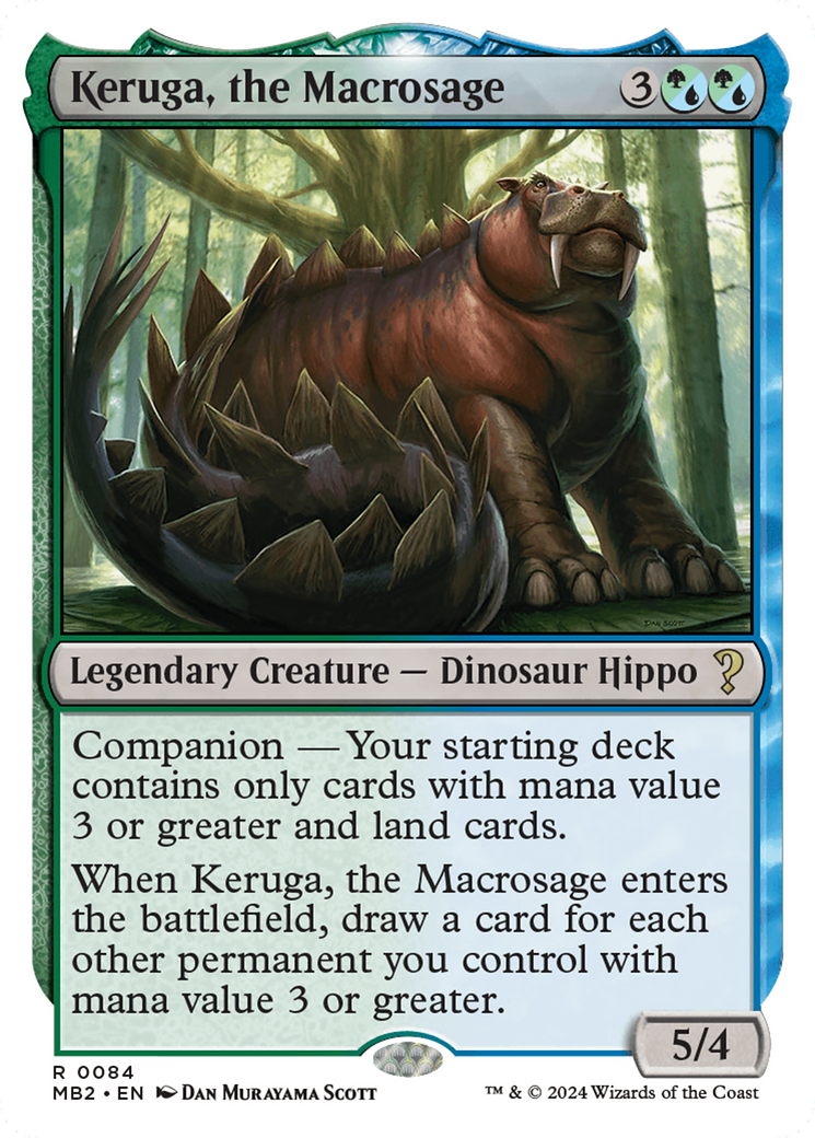 Image of Keruga, the Macrosage (White Border) (MB2-084) - Mystery Booster 2: (companion)