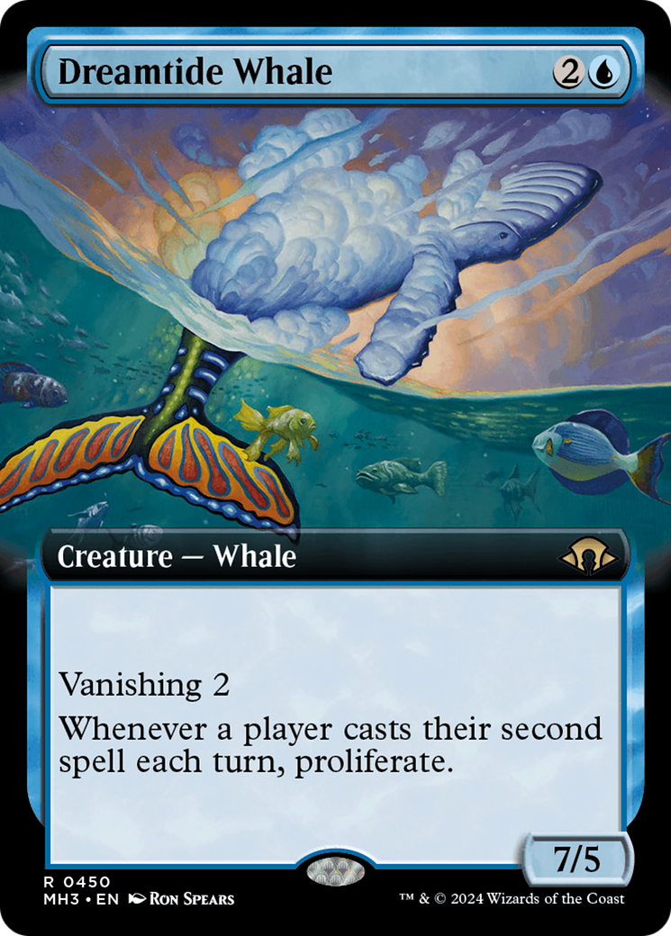 Image of Dreamtide Whale (Extended Art) (MH3-450) - Modern Horizons 3: (Extended Art) Foil