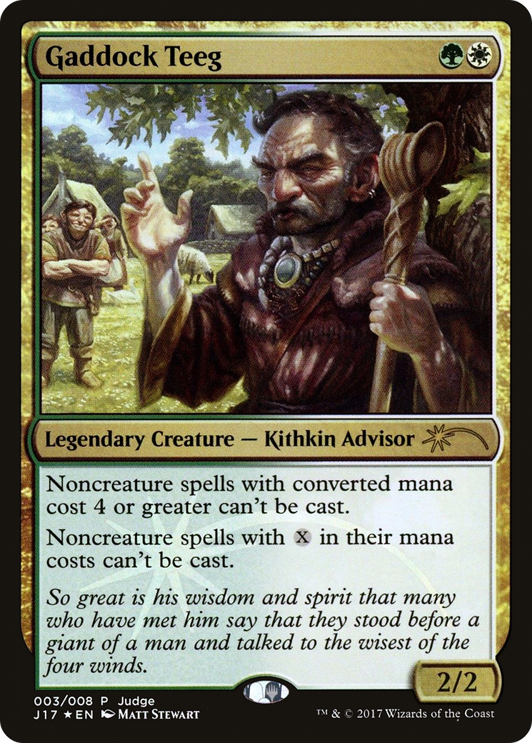 Image of Gaddock Teeg (JDG-003) - Judge Gift Cards 2017 Foil