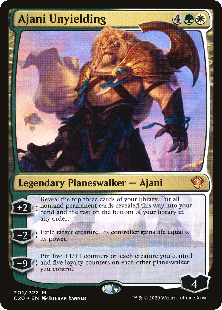 Image of Ajani Unyielding (C20-201) - Commander 2020