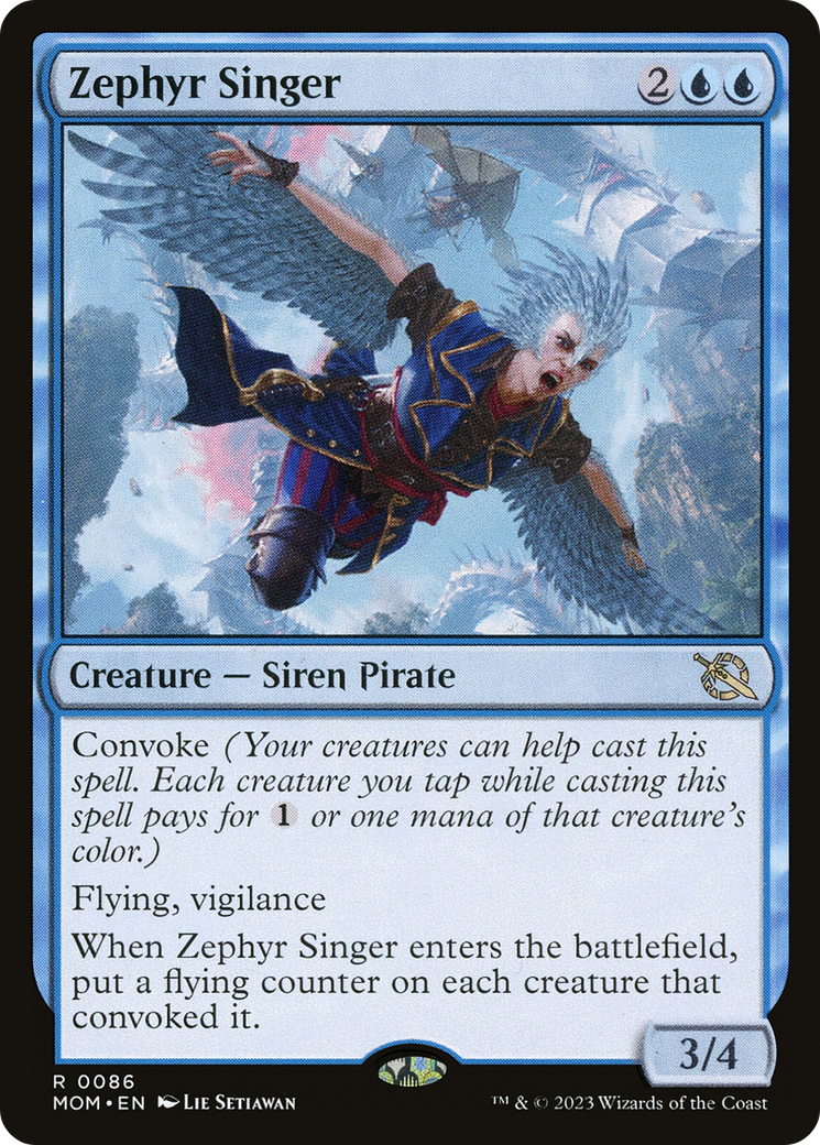 Image of Zephyr Singer (MOM-086) - March of the Machine Foil