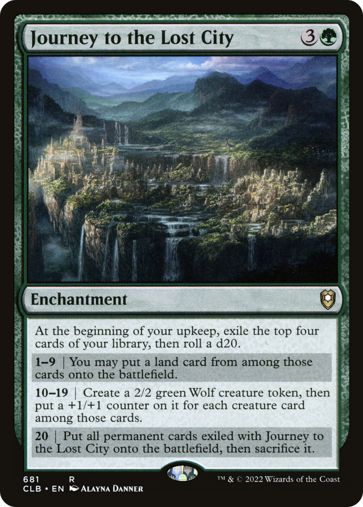 Image of Journey to the Lost City (CLB-681) - Commander Legends: Battle for Baldur's Gate