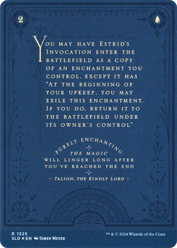 Image of Estrid's Invocation // Estrid's Invocation (SLD-1325) - Secret Lair Drop (Borderless) Foil