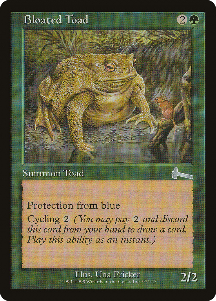Image of Bloated Toad (ULG-097) - Urza's Legacy Foil