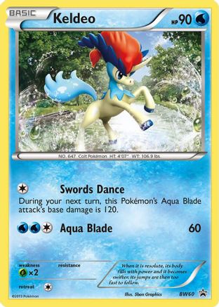 Image of Keldeo BW60  Black and White Promos - Promo