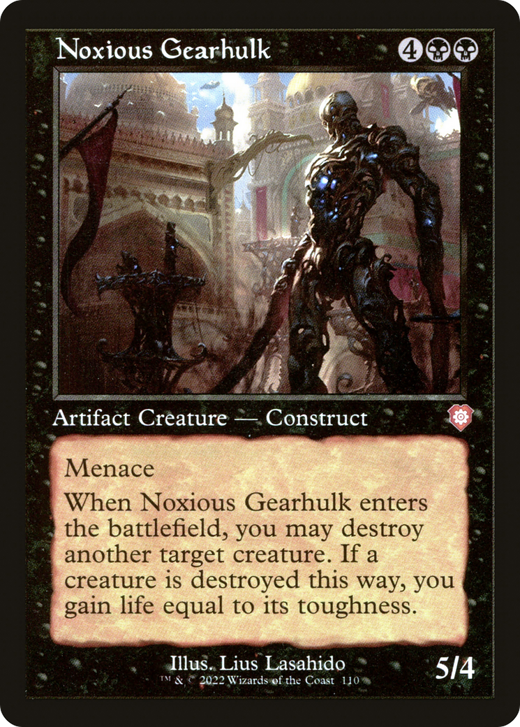 Image of Noxious Gearhulk (Retro Frame) (BRC-110) - The Brothers' War Commander