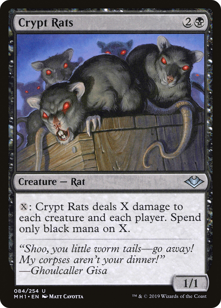 Image of Crypt Rats (MH1-084) - Modern Horizons Foil