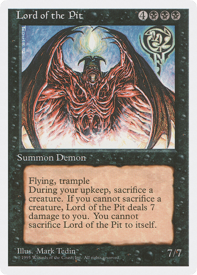 Image of Lord of the Pit (4ED-028) - Fourth Edition