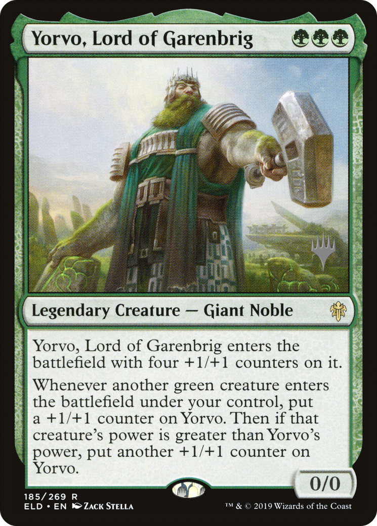 Image of Yorvo, Lord of Garenbrig (PPELD-185P) - Throne of Eldraine Promos Foil