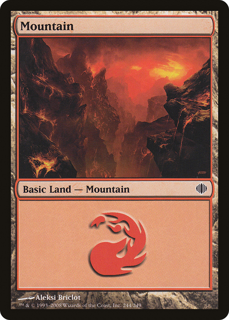 Image of Mountain (244) (ALA-244) - Shards of Alara Foil
