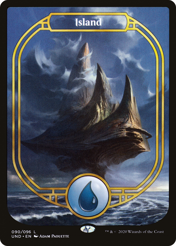 Image of Island (Full Art) (UND-090) - Unsanctioned Foil
