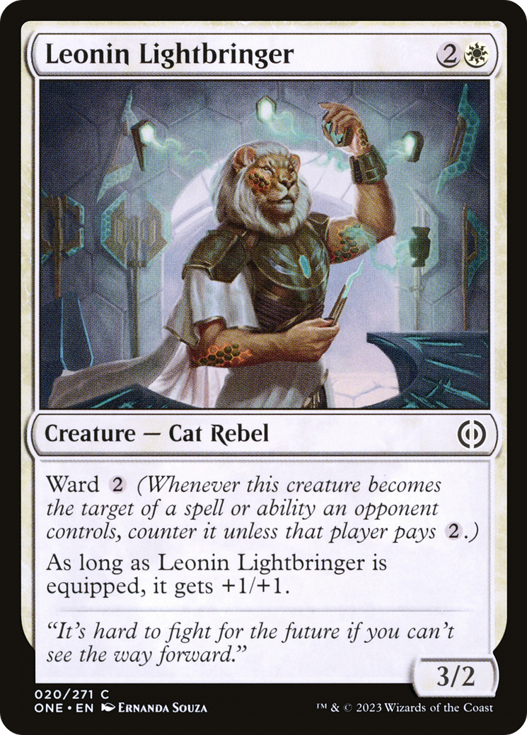 Image of Leonin Lightbringer (ONE-020) - Phyrexia: All Will Be One