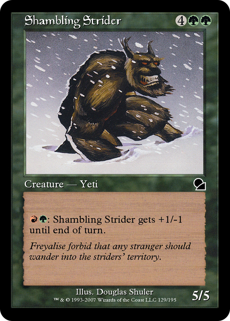 Image of Shambling Strider (ME1-129) - Masters Edition Foil