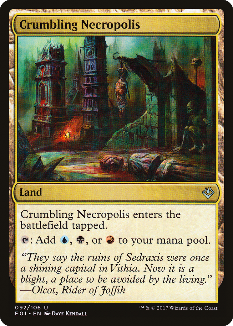Image of Crumbling Necropolis (AC2-092) - Archenemy: Nicol Bolas