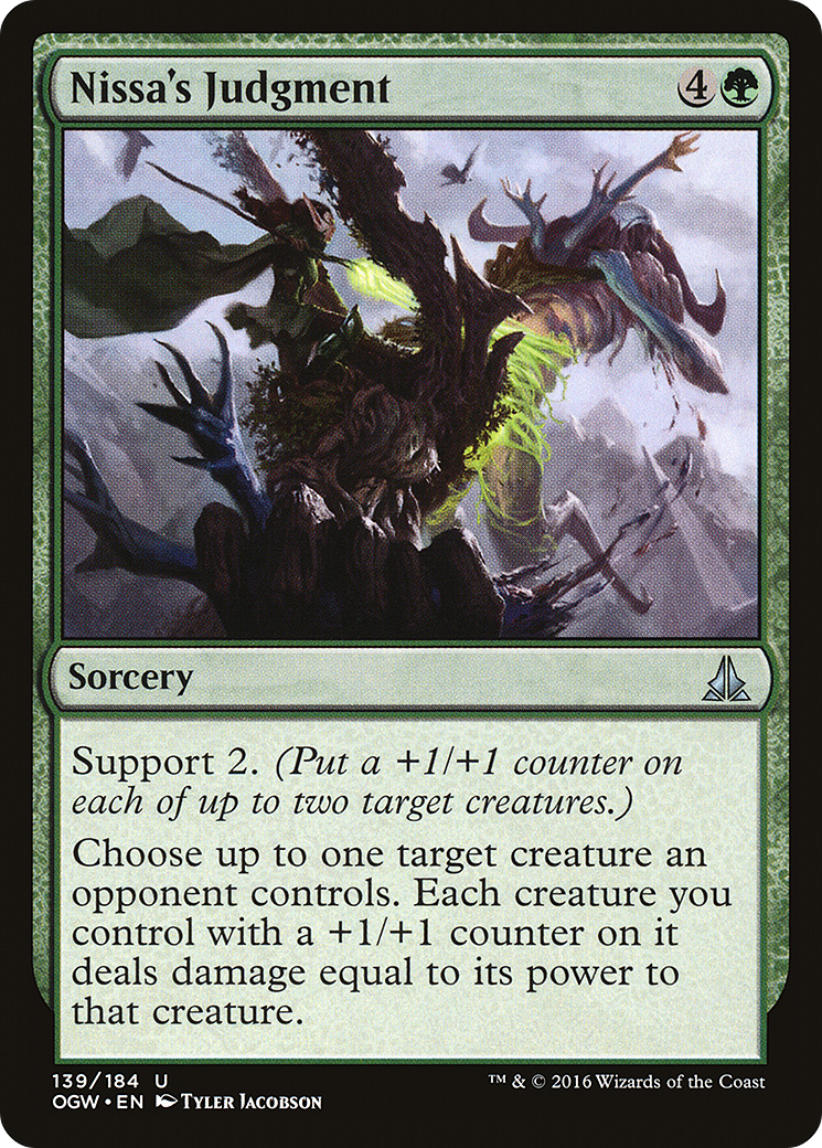 Image of Nissa's Judgment (OGW-139) - Oath of the Gatewatch