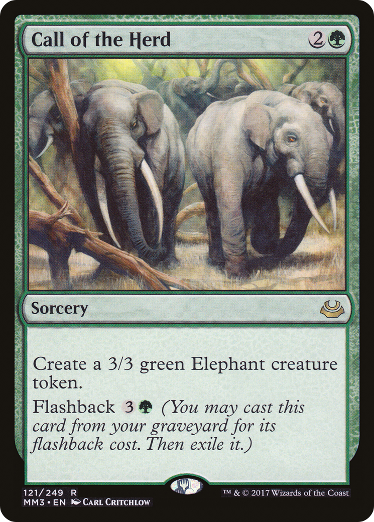 Image of Call of the Herd (MM3-121) - Modern Masters 2017 Foil
