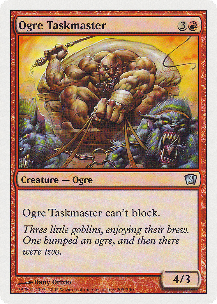 Image of Ogre Taskmaster (9ED-205★) - 9th Edition Foil