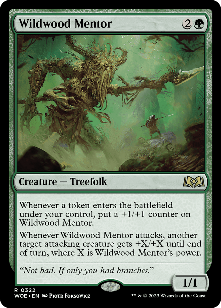 Image of Wildwood Mentor (WOE-322) - Wilds of Eldraine Foil