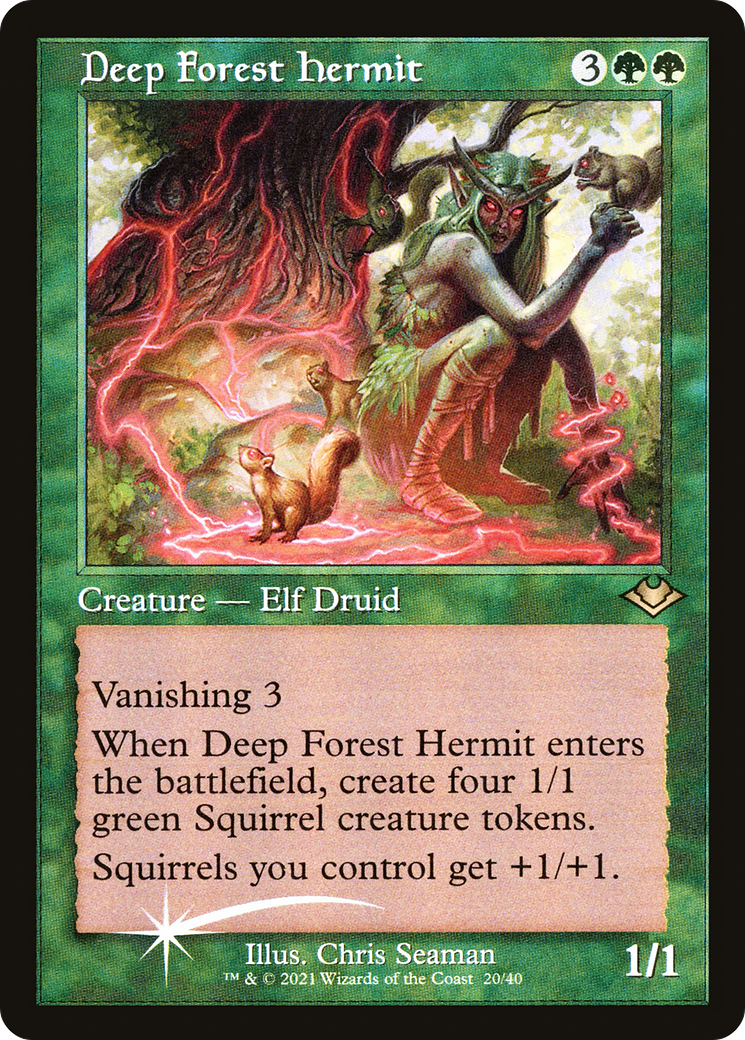 Image of Deep Forest Hermit (Retro Frame) (MH1-020) - Modern Horizons 1 Timeshifts Foil