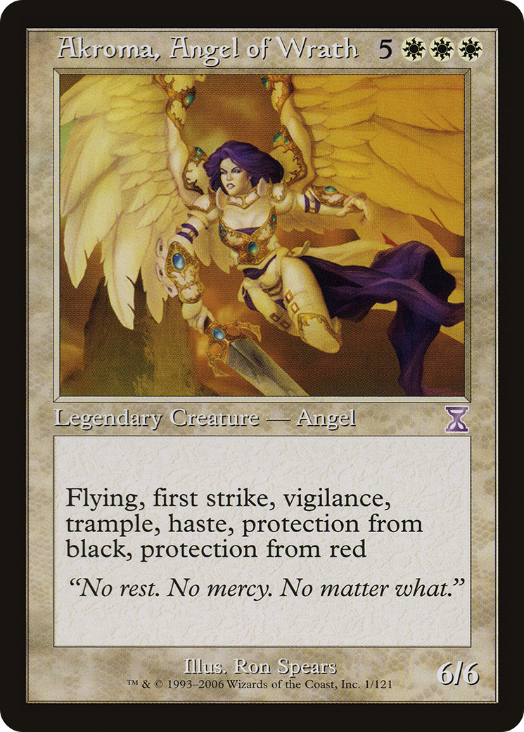 Image of Akroma, Angel of Wrath (TSB-001) - Time Spiral Timeshifted