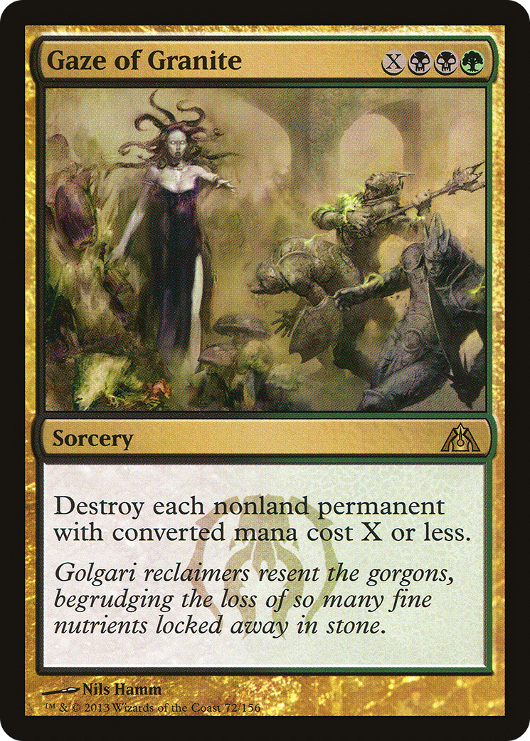 Image of Gaze of Granite (DGM-072) - Dragon's Maze Foil