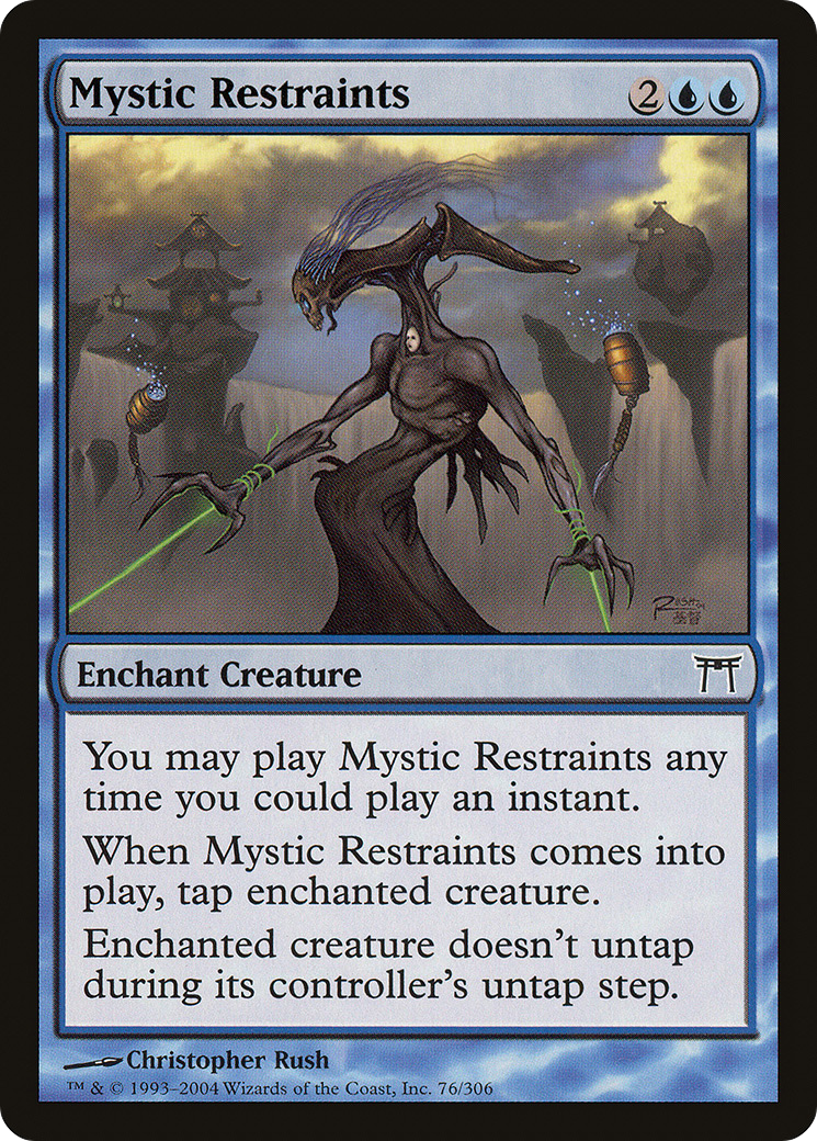 Image of Mystic Restraints (CHK-076) - Champions of Kamigawa