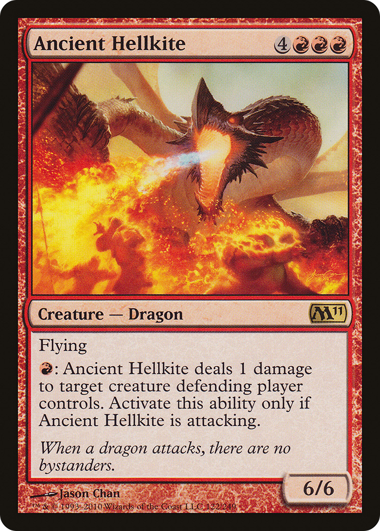 Image of Ancient Hellkite (M11-122) - Magic 2011 Foil
