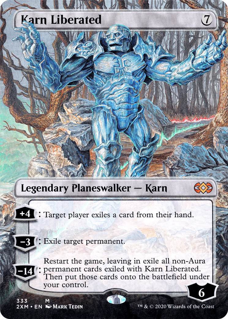 Image of Karn Liberated (Borderless) (2XM-333) - Double Masters (Borderless) Foil