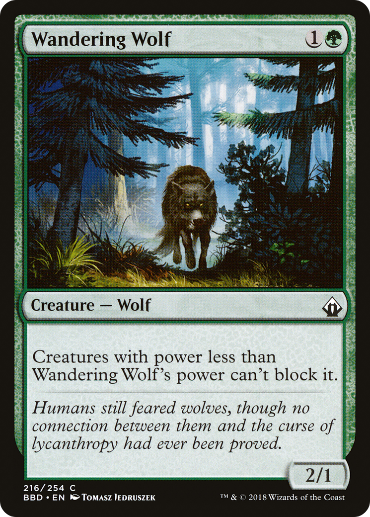 Image of Wandering Wolf (BBD-216) - Battlebond Foil