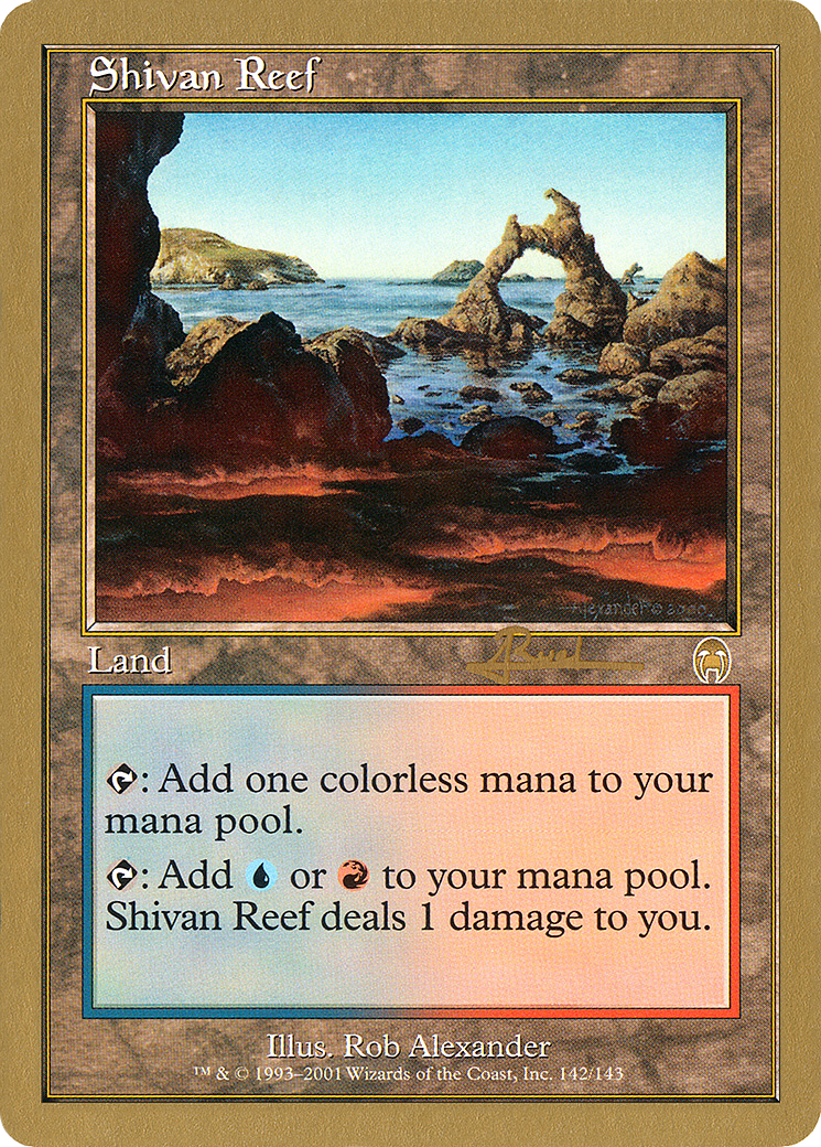 Image of Shivan Reef - 2001 Antoine Ruel (APC) (WCD-) - World Championship Decks 2001