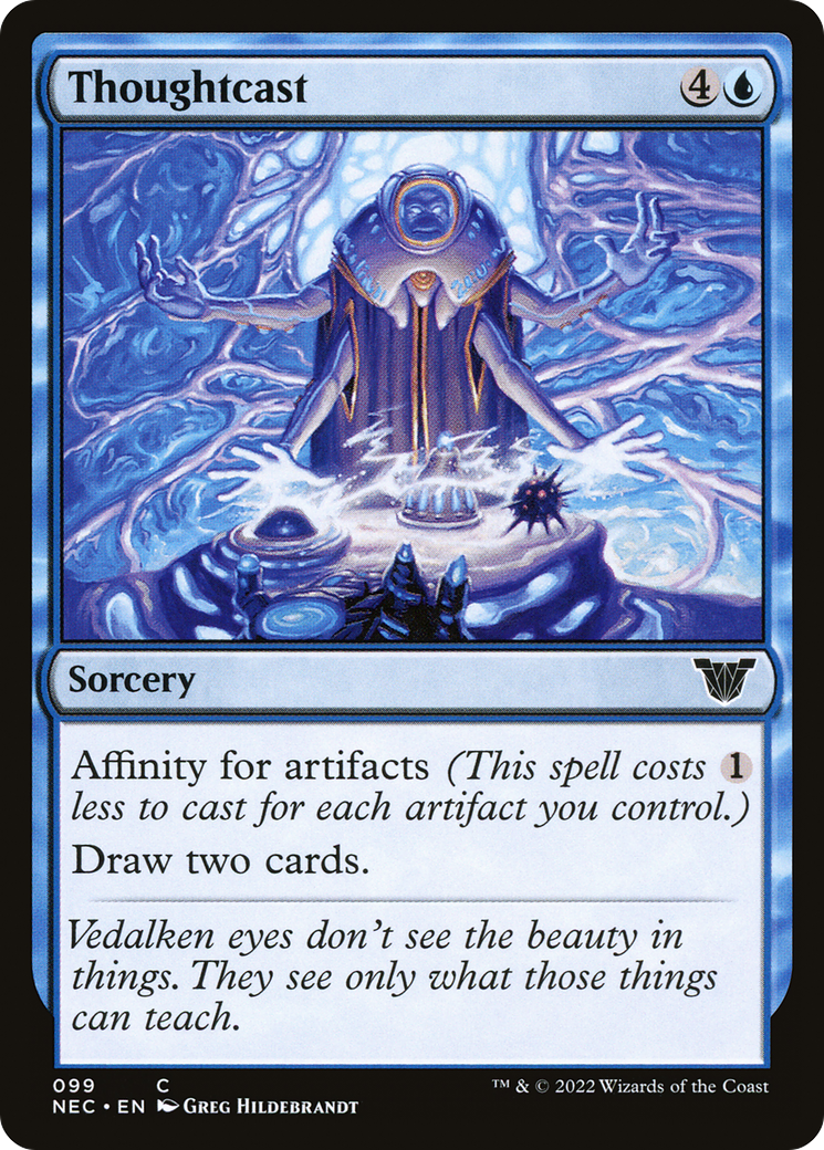 Image of Thoughtcast (NEC-099) - Neon Dynasty Commander