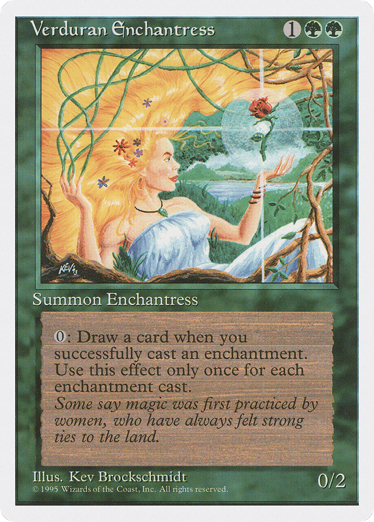 Image of Verduran Enchantress (4ED-) - Fourth Edition