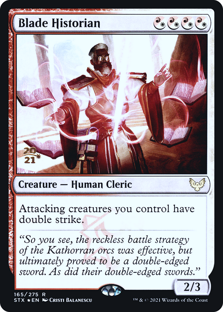 Image of Blade Historian (PRE-165S) - Strixhaven: School of Mages Promos Foil