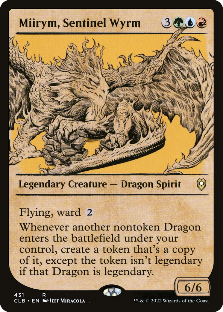 Image of Miirym, Sentinel Wyrm (Showcase) (CLB-431) - Commander Legends: Battle for Baldur's Gate: (Showcase)