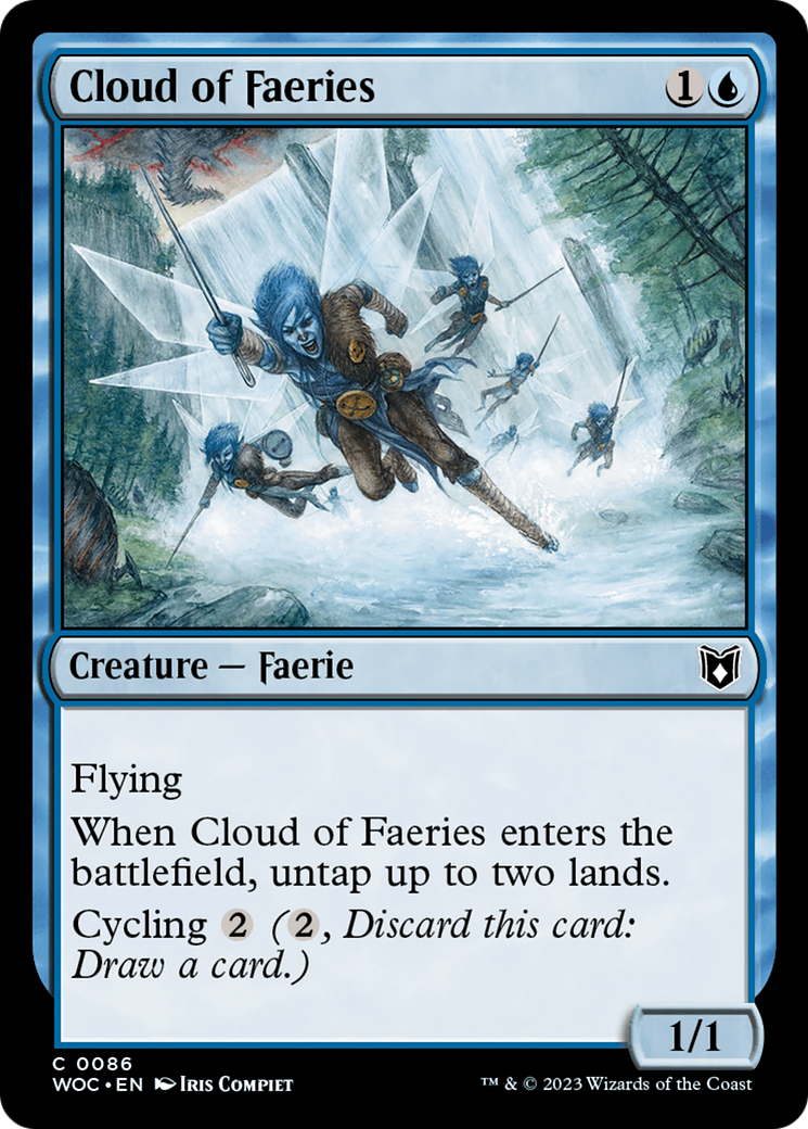 Image of Cloud of Faeries (WOC-086) - Wilds of Eldraine Commander