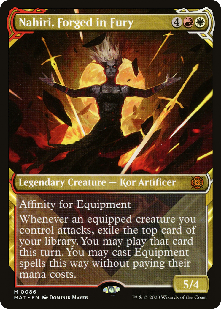 Image of Nahiri, Forged in Fury (Showcase) (MAT-086) - March of the Machine: The Aftermath: (Showcase)