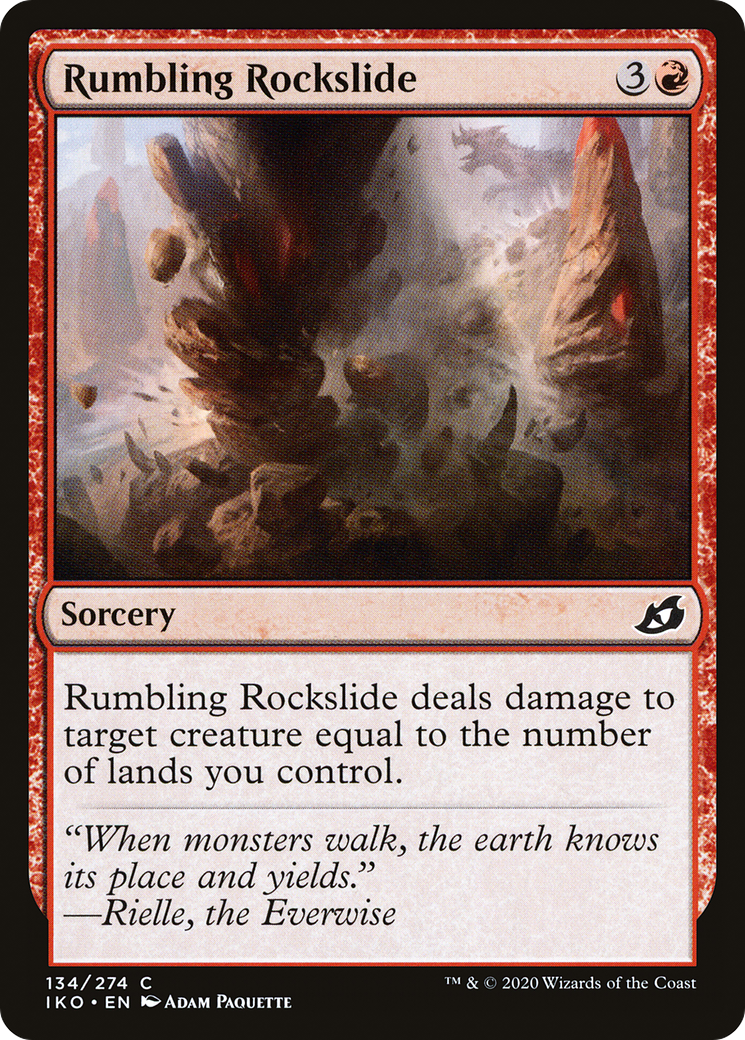 Image of Rumbling Rockslide (IKO-134) - Ikoria: Lair of Behemoths