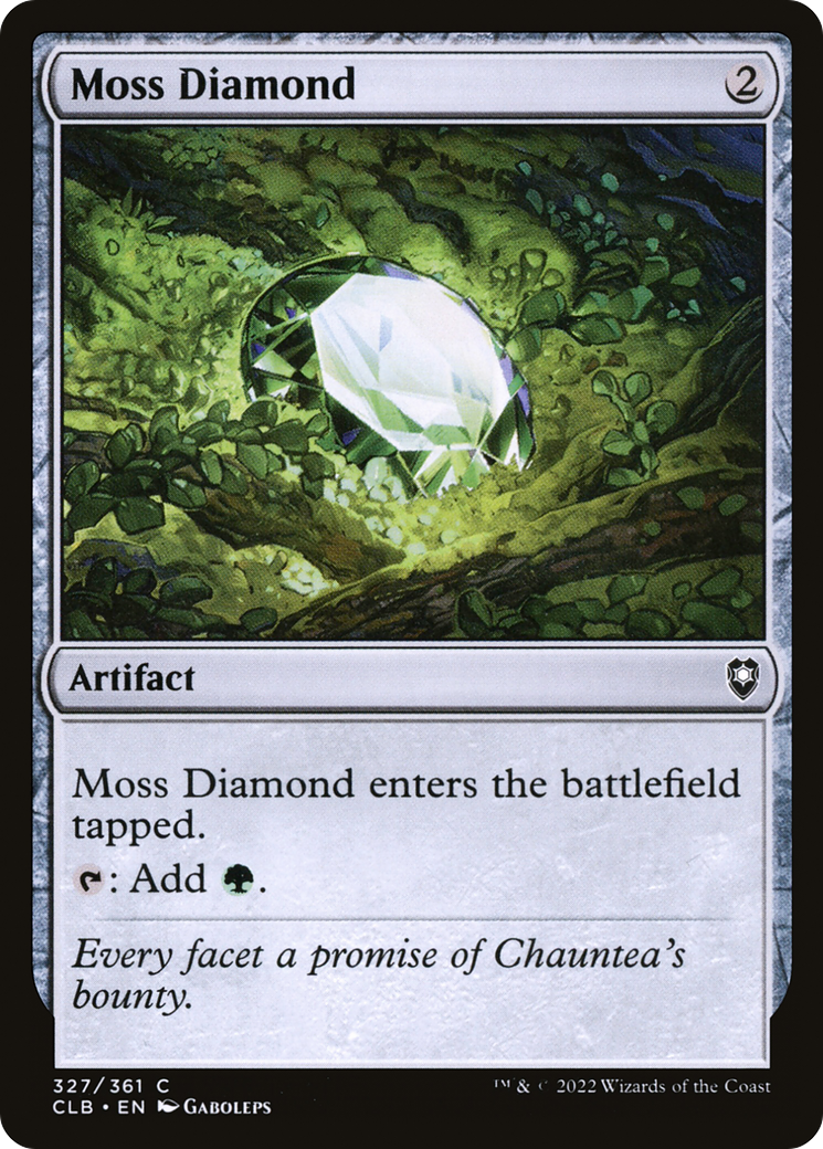 Image of Moss Diamond (CLB-327) - Commander Legends: Battle for Baldur's Gate Foil
