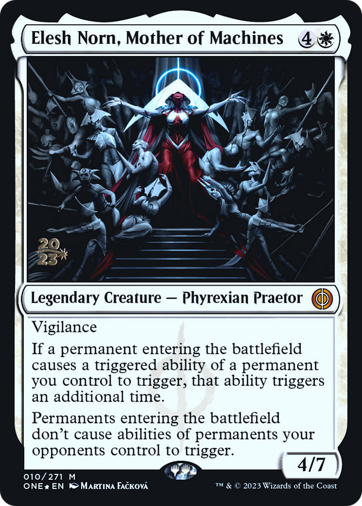 Image of Elesh Norn, Mother of Machines (PRE-010) - Phyrexia: All Will Be One Promos Foil