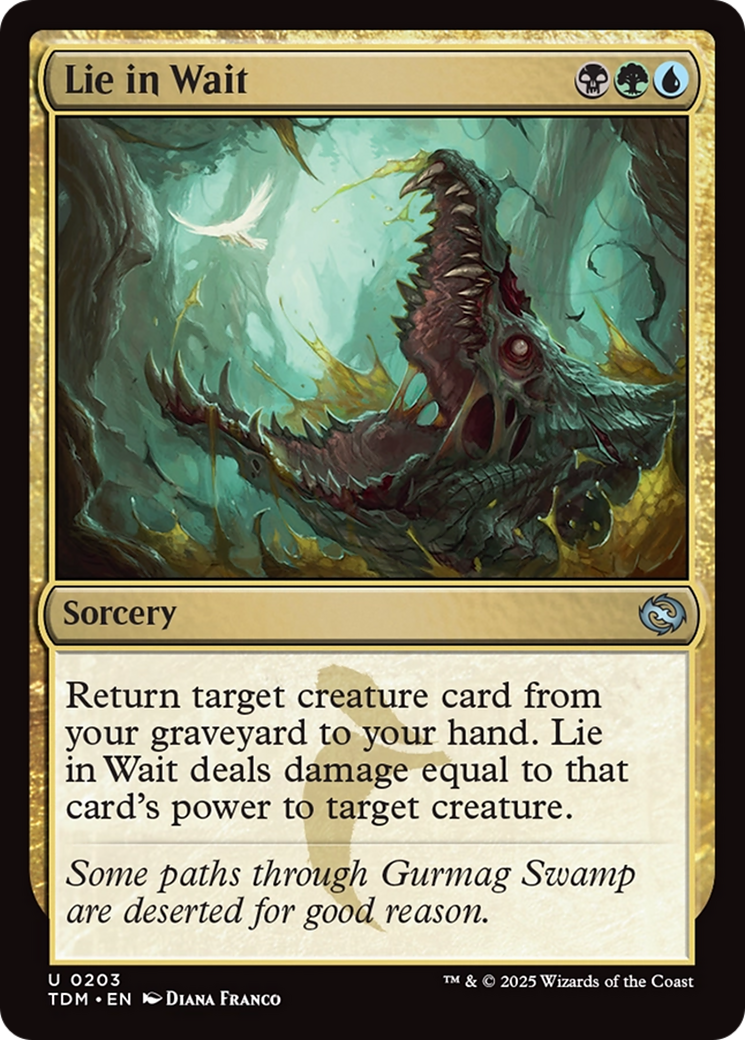 Image of Lie in Wait (TDM-203) - Tarkir: Dragonstorm Foil